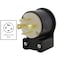 Ac Works Locking Plug, L17-30P, 30 A, 600V AC, Three Phase, Black ASEL1730P - alternate 4